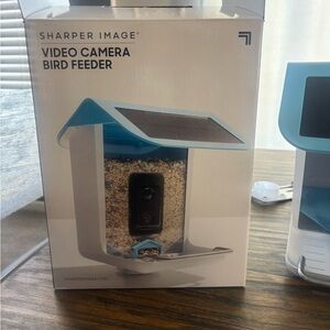 Sharper Image Sky Blue Video Camera Bird Feeder